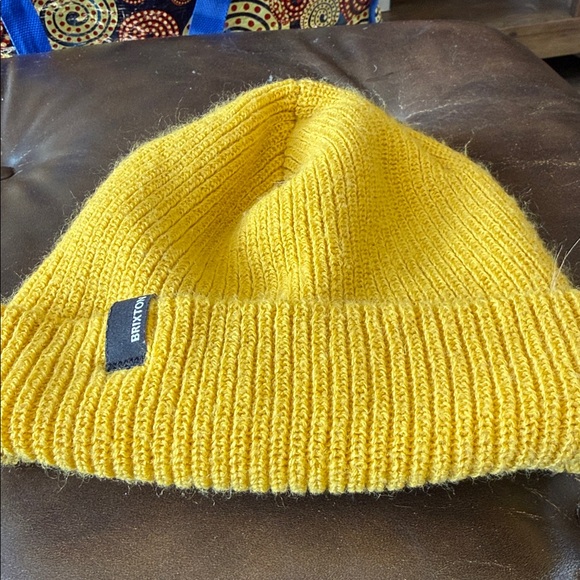 Brixton Mustard Knit Beanie - Picture 9 of 9